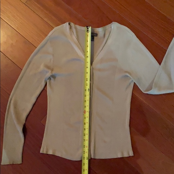 Banana Republic Button Down Silk Cardigan Size L - Picture 4 of 8